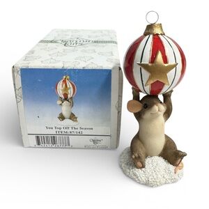 Charming Tails You Top Off The Season Fitz & Floyd Figurine 87/142 2003
